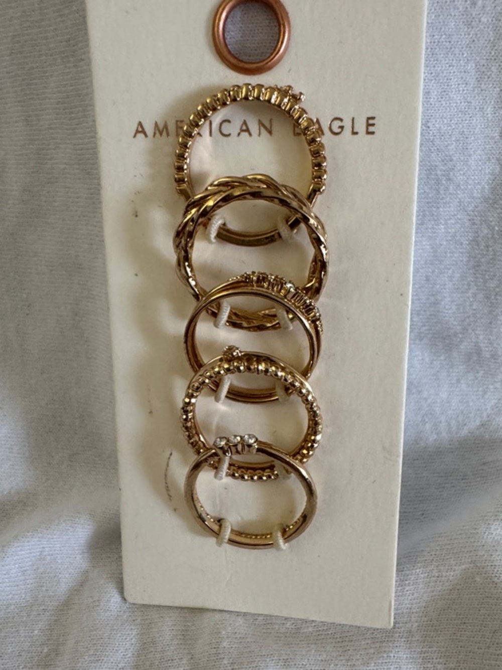 American Eagle Outfitters Gold Tone Stackable Ring Set - 6 Pieces